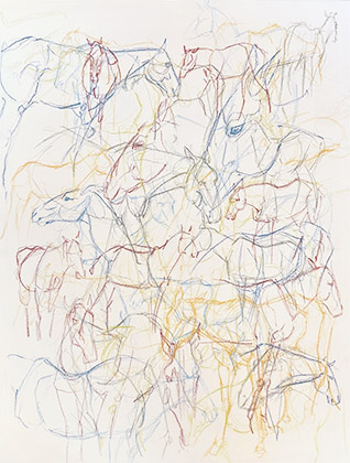 Tiffany Miller Russell - Essence of Horse-Deep Tones #2 - Work in Progress