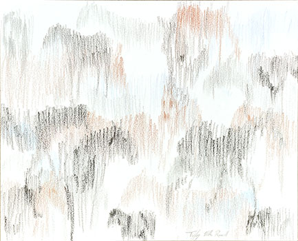Tiffany Miller Russell - Essence of Horse: Stroke, Brown & Blue #1 - Colored Pencil