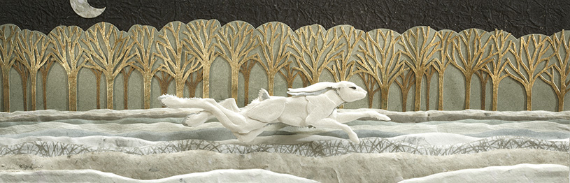 Tiffany Miller Russell - Run II - Cut Paper Sculpture