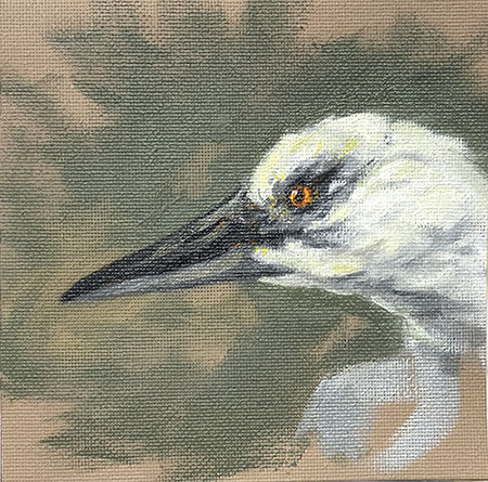 Tiffany Miller Russell - Bird, Fantasy - Oil