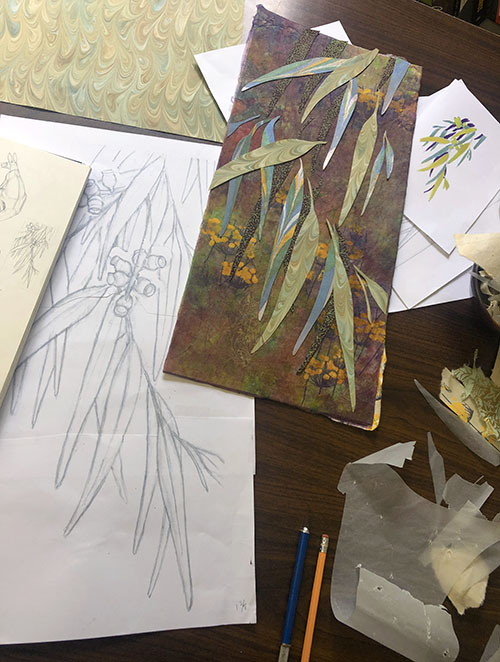 Eucalyptus on desk - work in progress