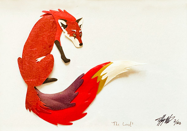 Tiffany Miller Russell - The Look - Cut Paper Sculpture