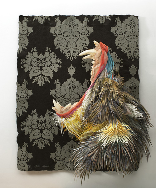 Tiffany Miller Russell - A Well-Behaved Beast - Cut Paper Sculpture