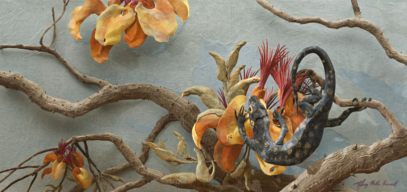 Tiffany Miller Russell - Sweet Oasis - Cut Paper Sculpture